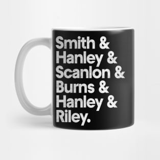 Classic Early The Fall Line-Up Names List Design Mug